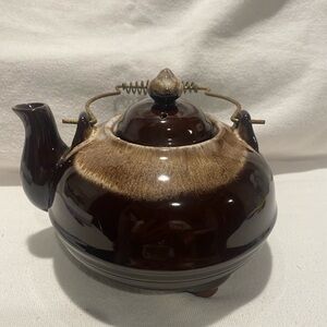 Vintage Ceramic Brown Teapot